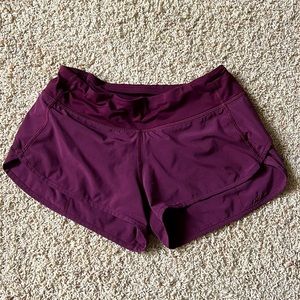 Lululemon Speed Shirts size 6 burgundy